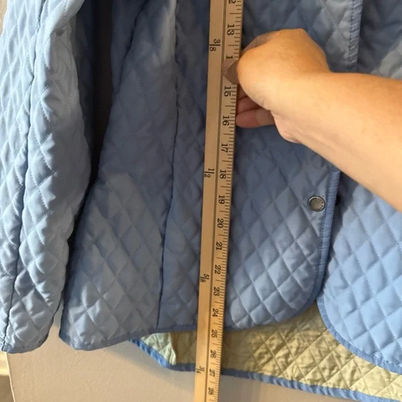 Barbour Women's Flyweight  Quilted Jacket in Blue Lightweight  US Sz 10 Ot - Picture 8 of 12